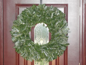 natural christmas wreath image